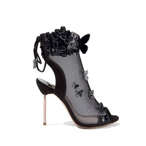Sophia Webster mesh butterfly booties